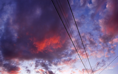 Sunset on July 3, 2017.