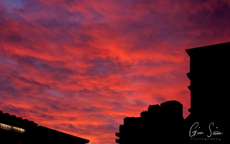 Sunset on August 4, 2017.