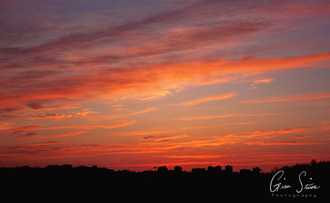 Sunset on May 15th, 2018.