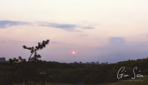 Sunset on July 8th, 2019.